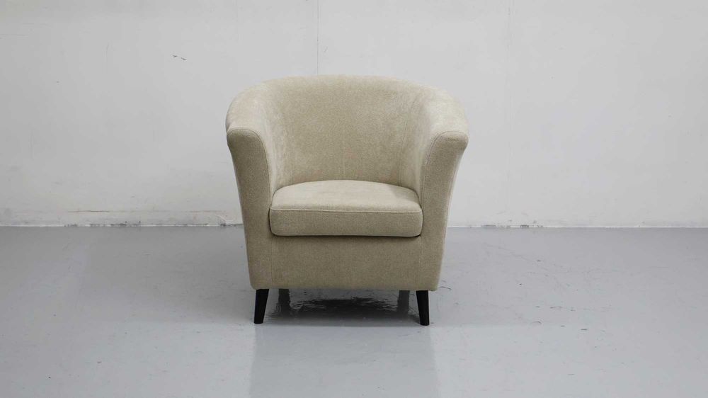 TEI WYGODNY FOTEL OKAZJA tkanina kolor cappuccino salon poczekalnia