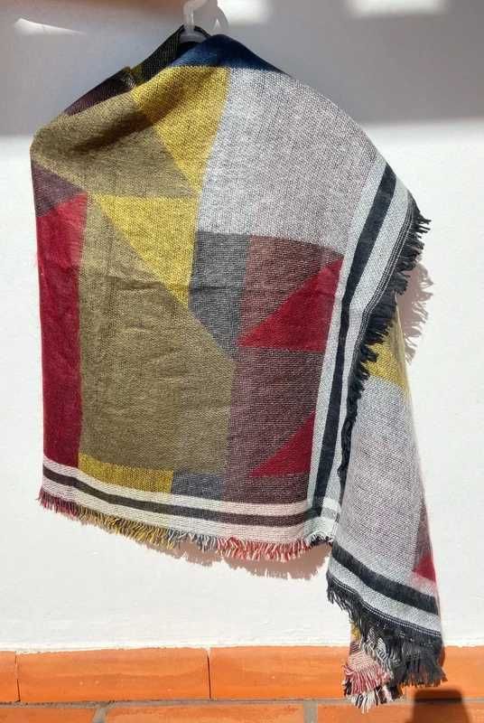 Pashmina colorida rectangular