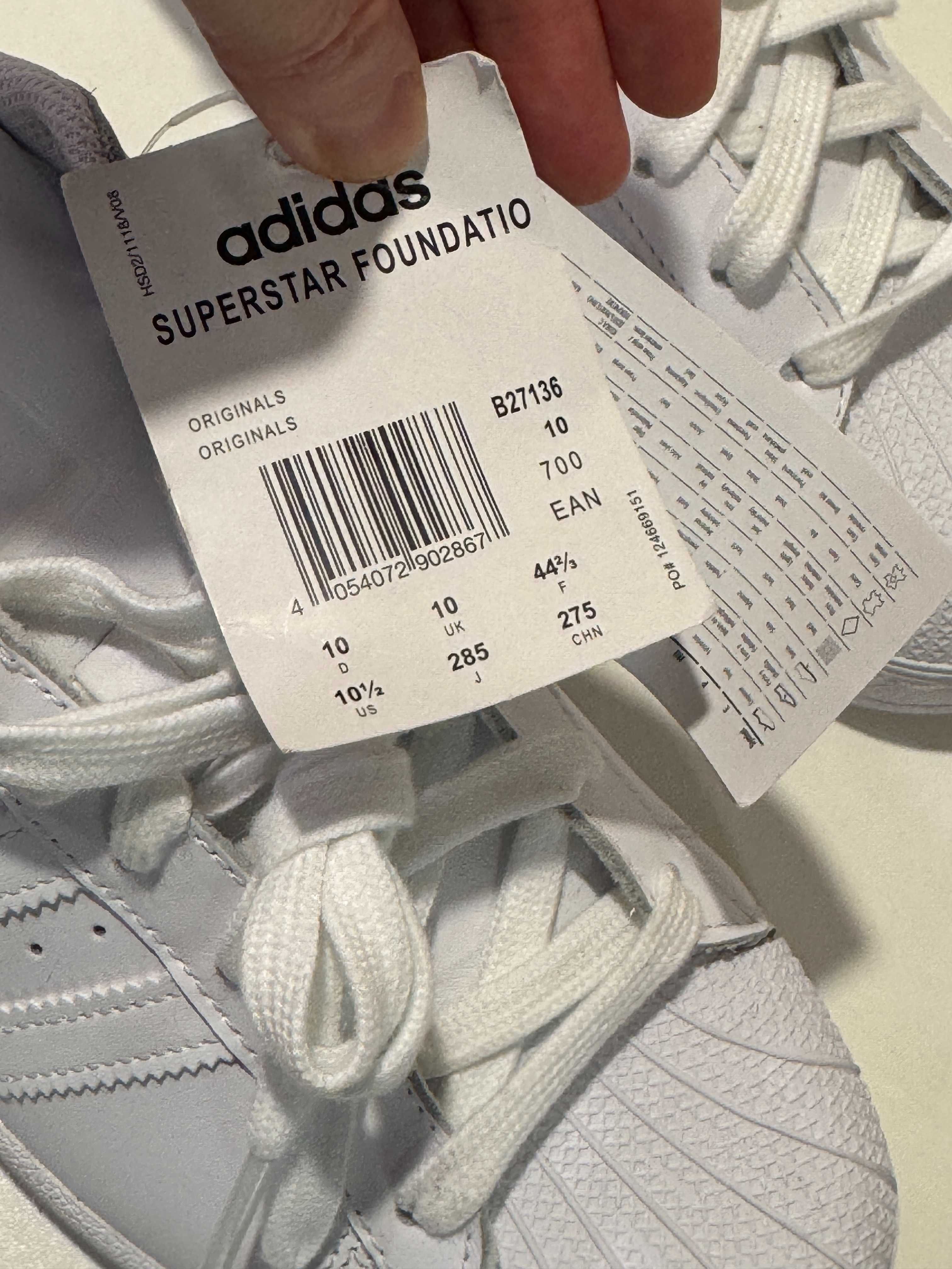 Кросівки чоловічі Adidas Superstar B27136, 44.5р