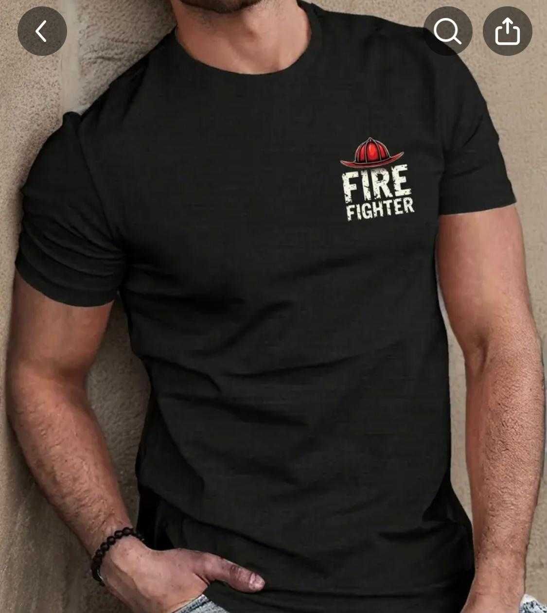 Чоловічі шорти та футболка з принтом Fire Rescue