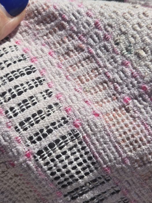 Manta muito antiga feita mão tear