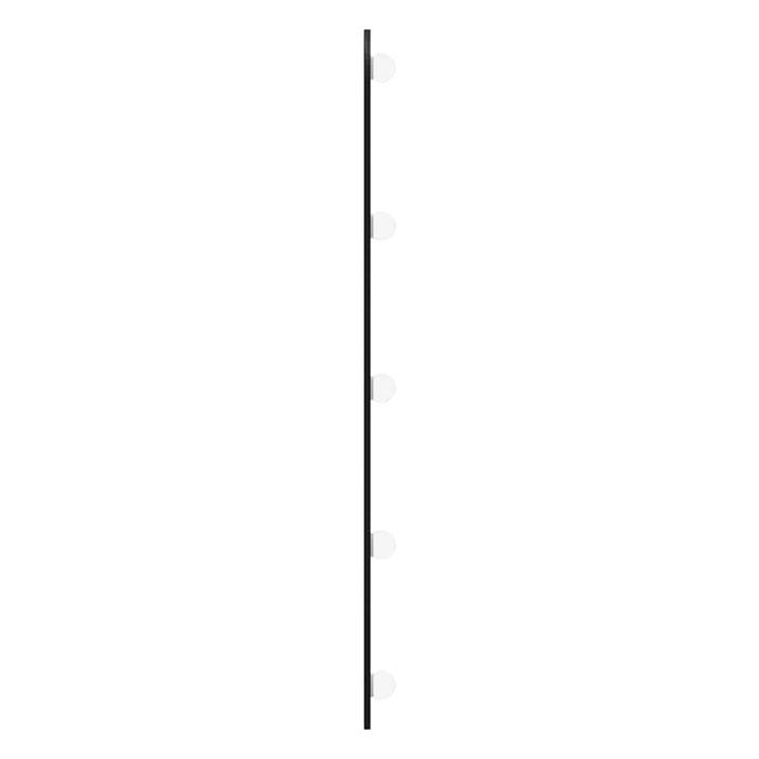 vidaXL Lustro ścienne z LED, 45x100 cm, szklane, owalne