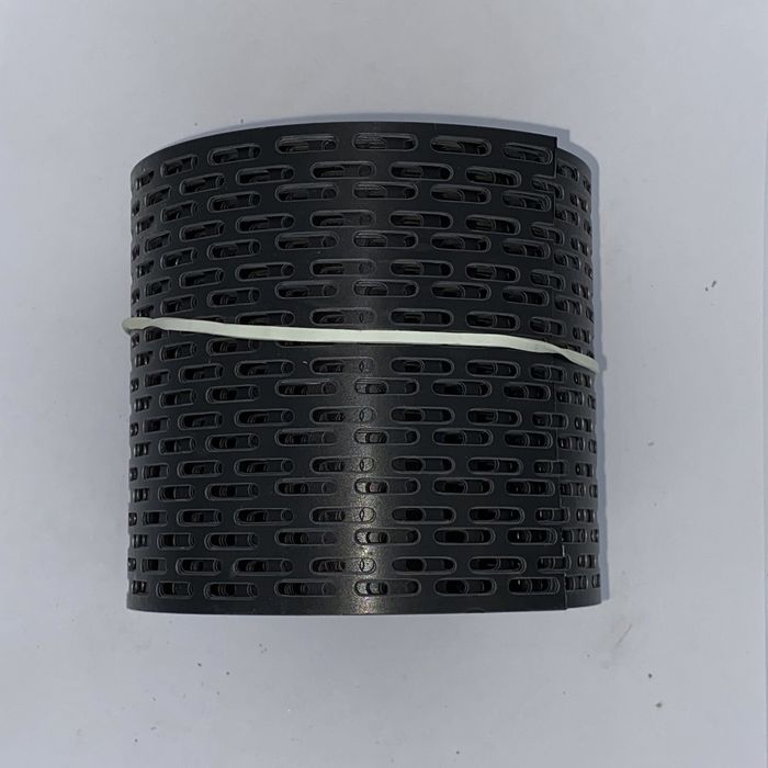 Карнизна вентиляційна стрічка чорний 100мм х 5м.п. решітка звису захис