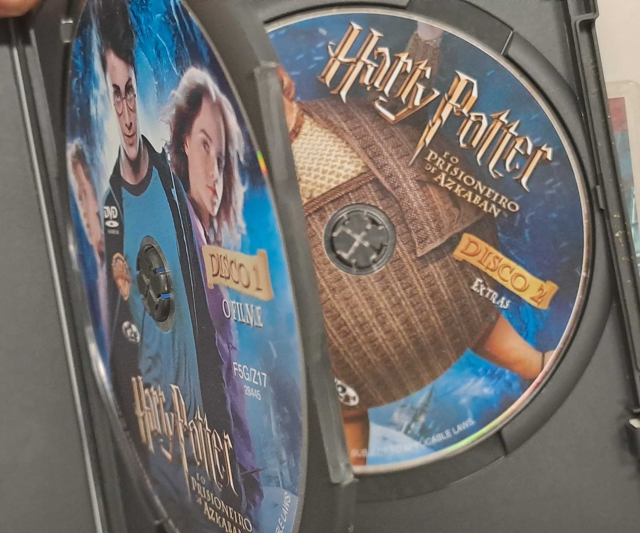 3 Filmes do Harry Potter (5 DVD contando com 2 extras)