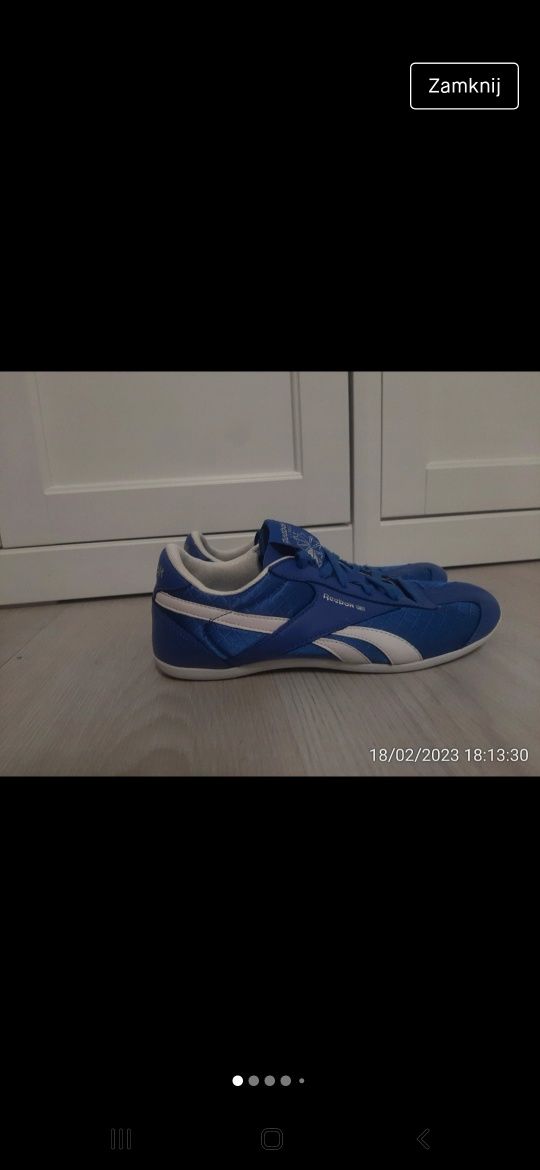 Reebok buty sportowe niebieskie