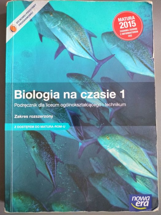 Biologia na czasie 1 zakres rozszerzony Nowa Era