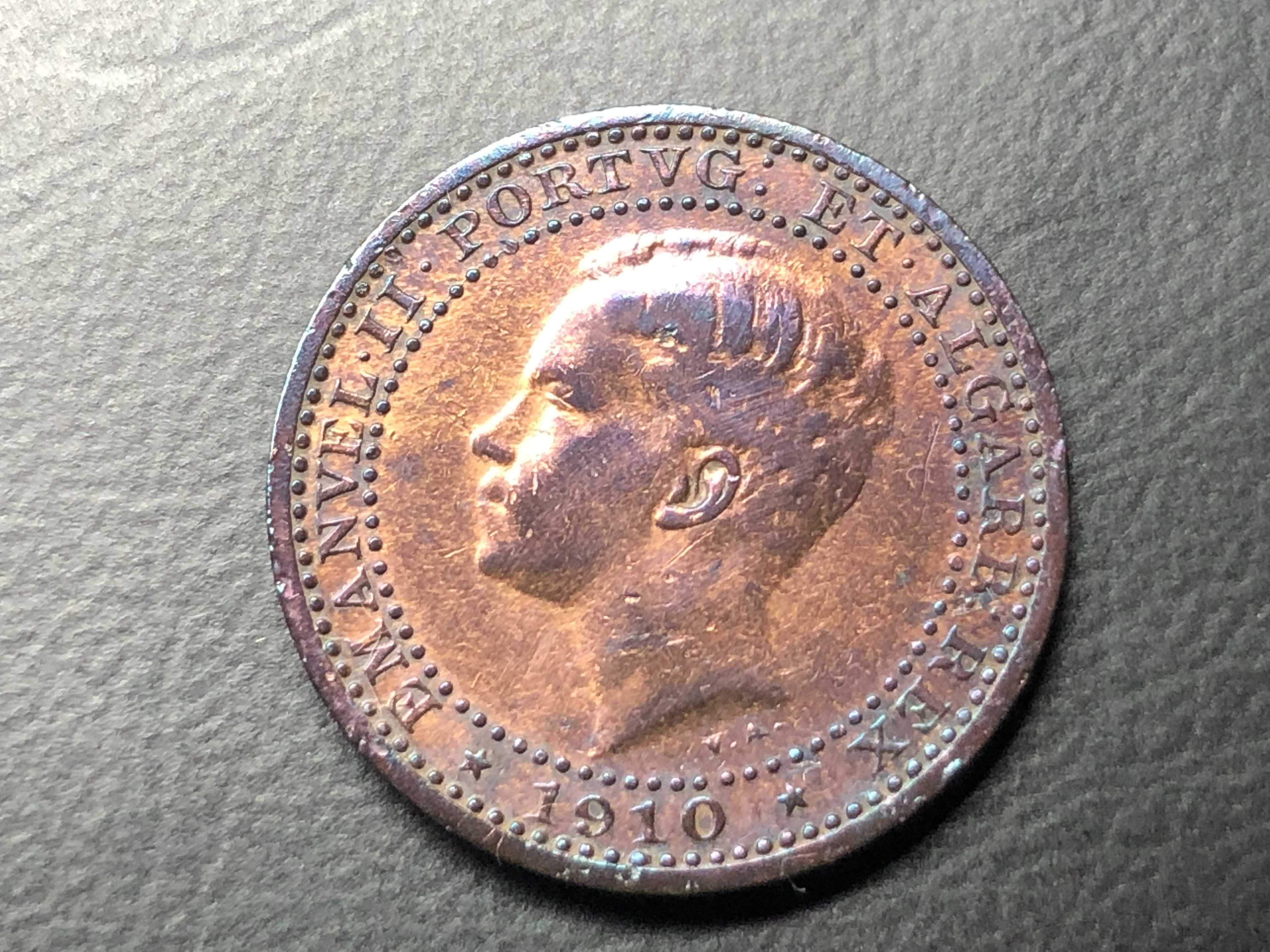 5 Reis 1910 Bronze D. Manuel II