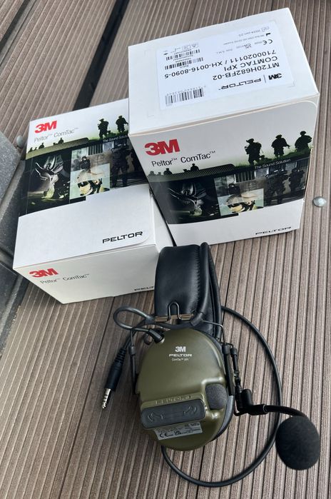 Військові‼️Peltor Comtac XPI з гарнітурою + кріплення Tegris карбон‼️