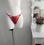 Czerwone zmysłowe majtki stringi nowe Viva Couture M 38 sexy