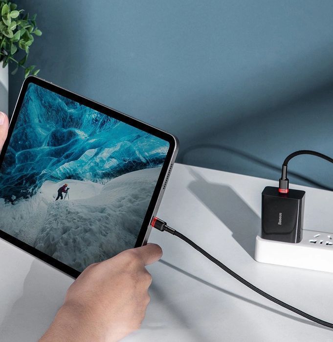 Baseus Cafule nylonowy kabel przewód USB Typ C PD 2.0 100W 20V 5A 2 m