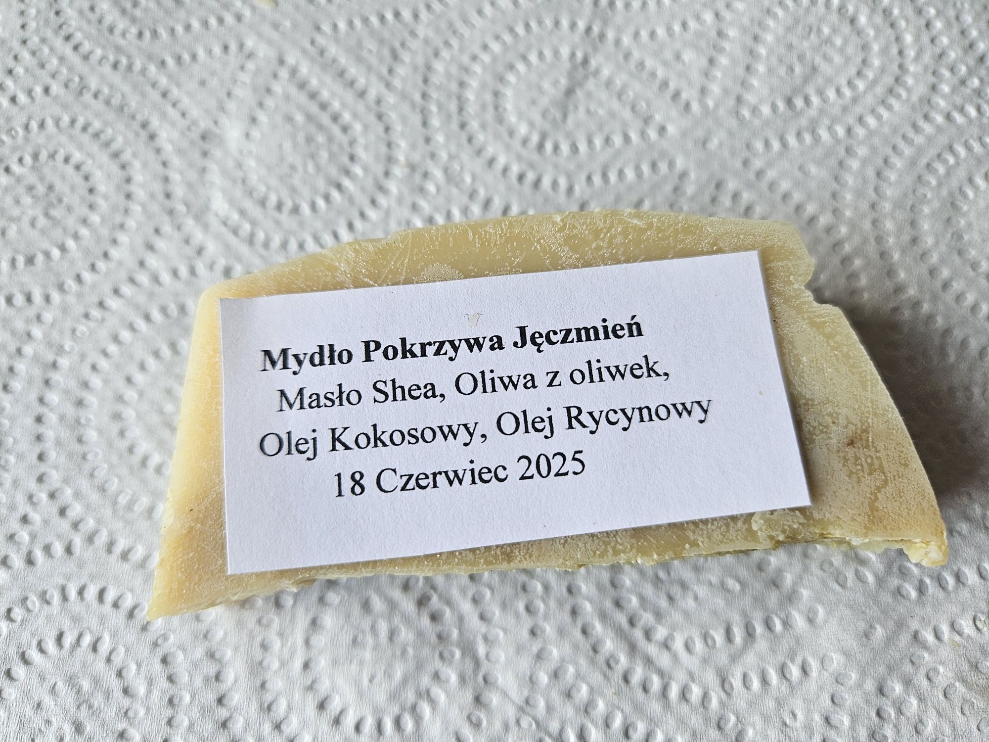 Mydło pokrzywa jeczmień zielony