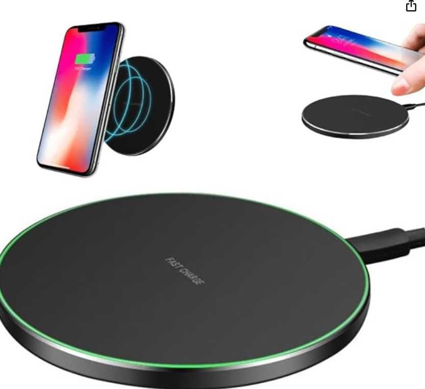 Bezprzewodowa mata ładująca mobilna z kablem Typ-C 30 W