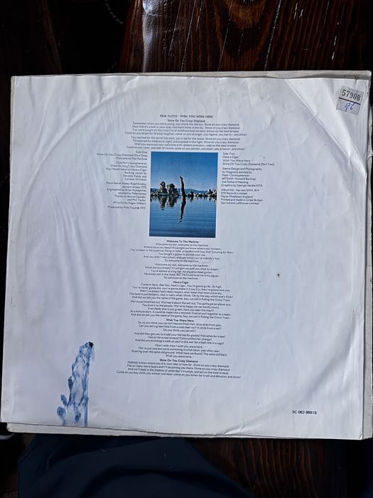 Pink Floyd Wish You Were Here Winyl VG+