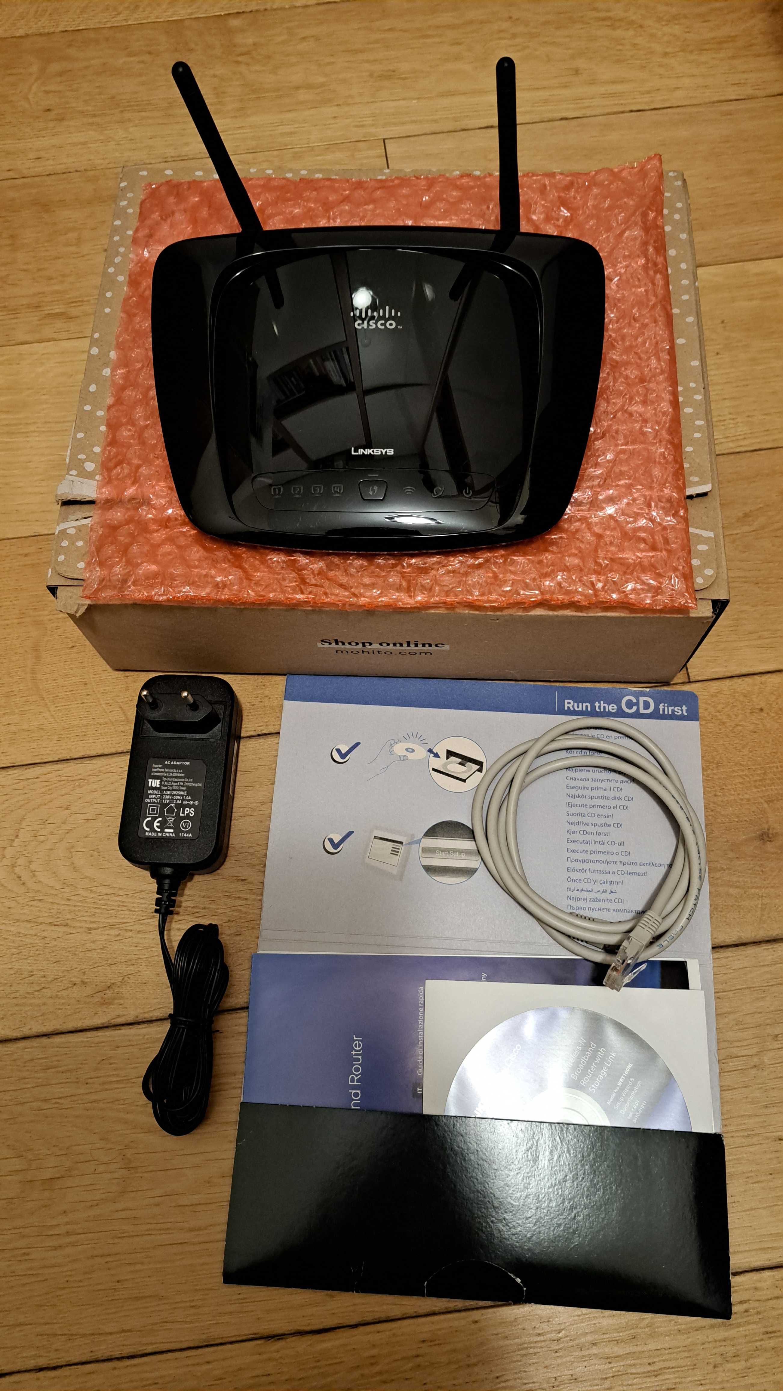 Linksys WRT160NL, Multi Router, 1xWAN 4xLAN, USB, Netia, Orange, UPC