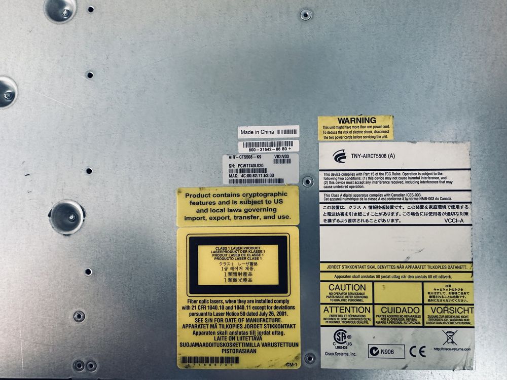 Cisco Wireless LAN controller AIR-CT5508-K9 250AP