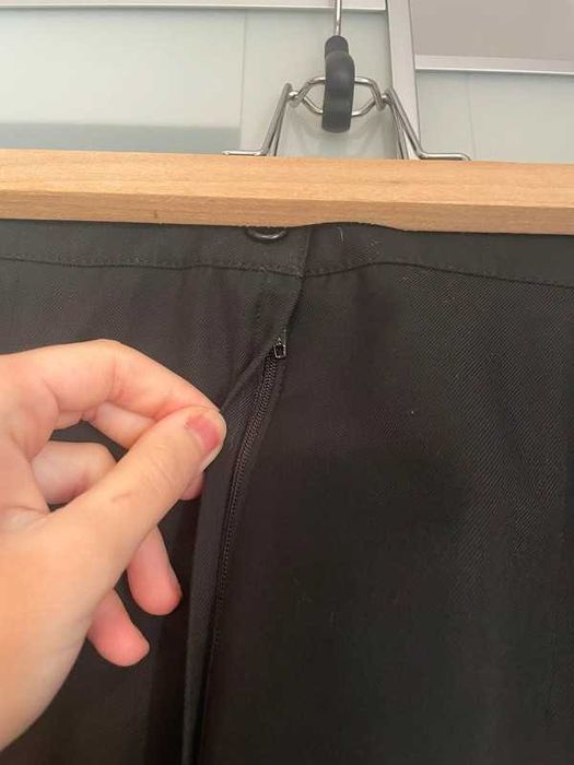 Saia Formal Fato Preta Abertura Traje Praxe Copitraje