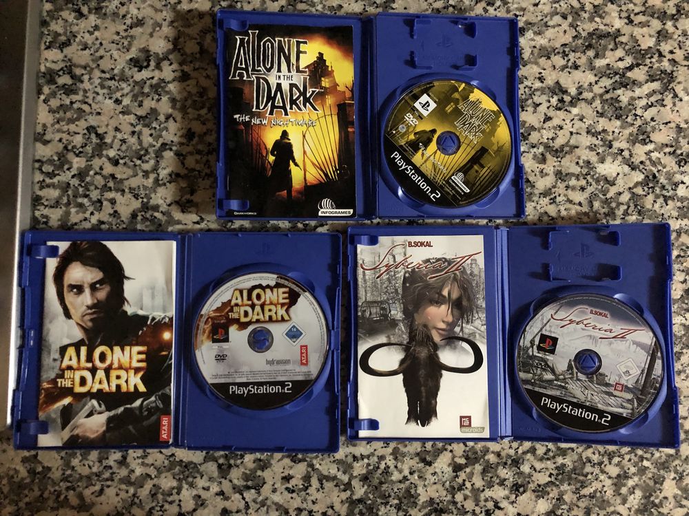 Alone in the dark e syberia 2 PS2