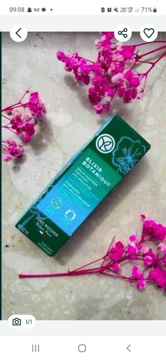 Nowe serum do twarzy Yves Rocher Elixir Botanique 50 ml