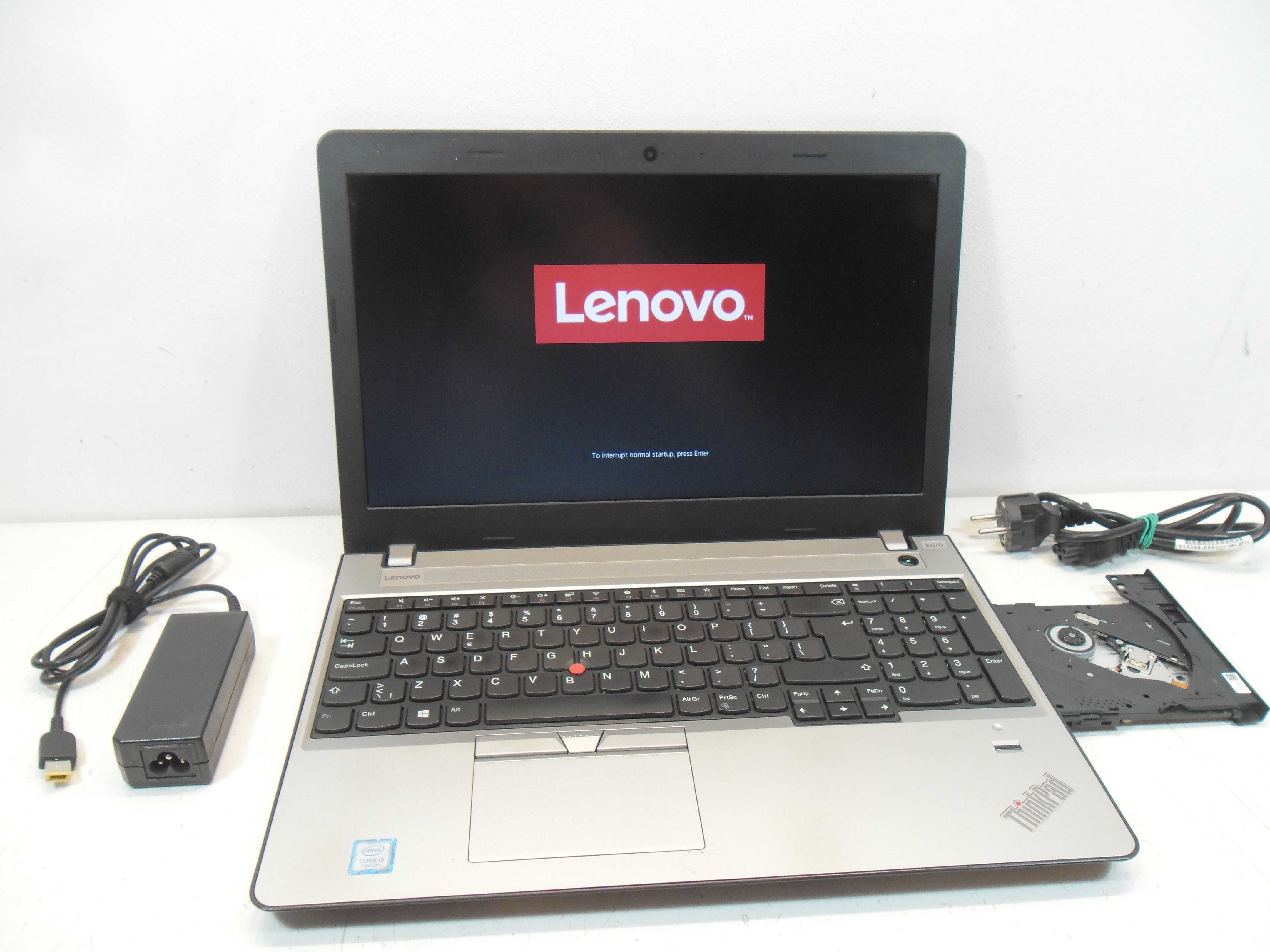 Laptop Lenovo Thinkpad e570 i5-7gen/SSD/FHD/Kamera/napęd DVD ! Gw. 12m