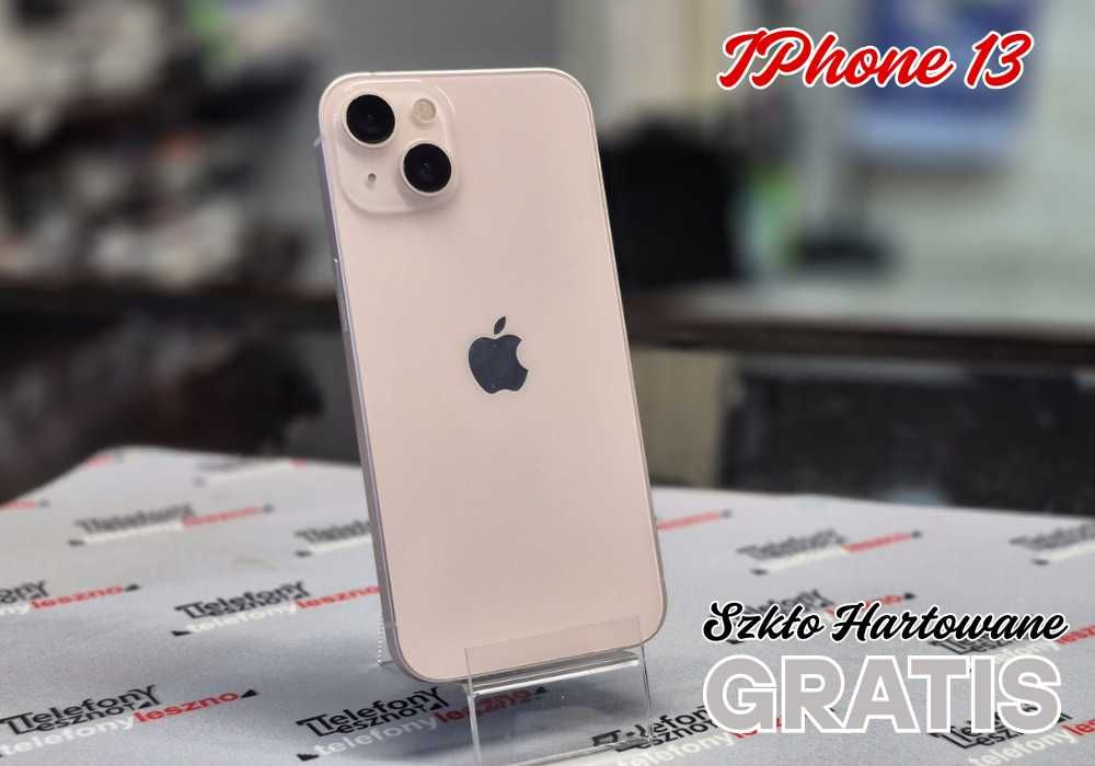 Apple iPhone 13 | 128 GB | Kondycja 87 % | różowy | szkło GRATIS !