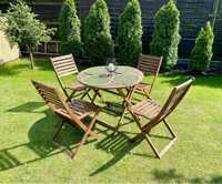 Rezerwacja- komplet do ogrodu drewniany stół z krzesłami