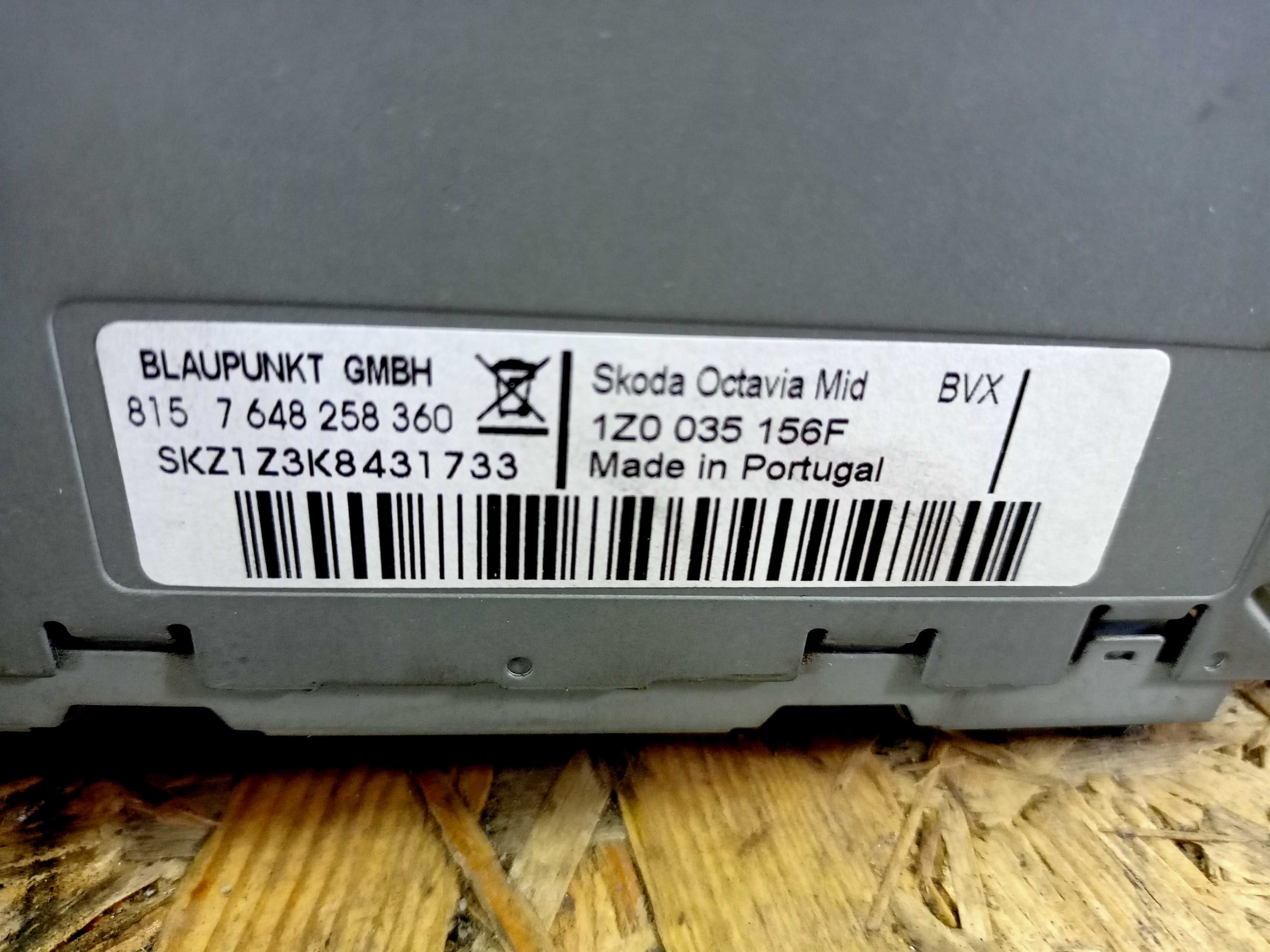Skoda Octavia 2 Superb 2 II radio nawigacja oryginał Bolero