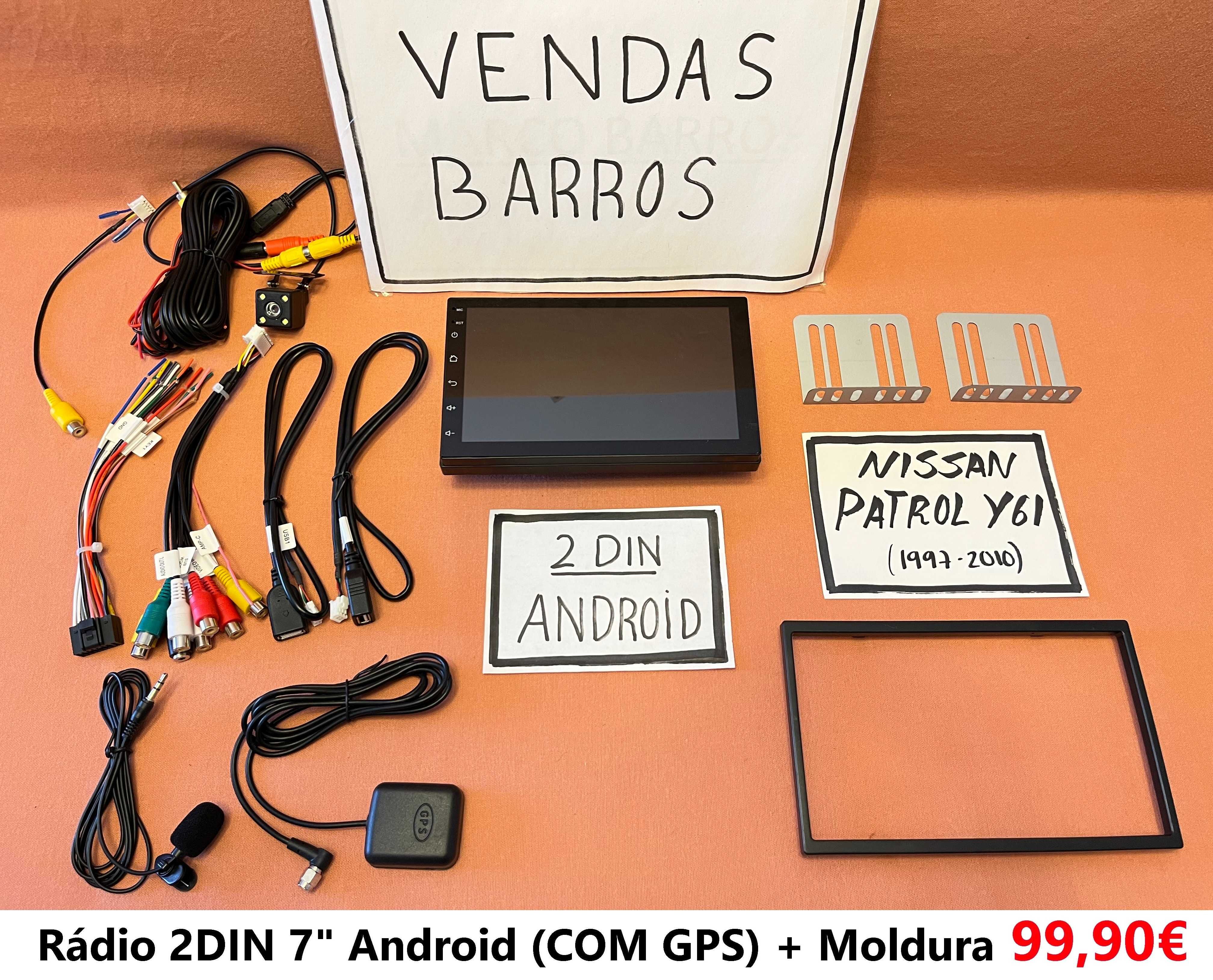 Rádio 2DIN 7" • NISSAN Patrol (1997 a 2010) • Android [4+32GB] Y61 GR