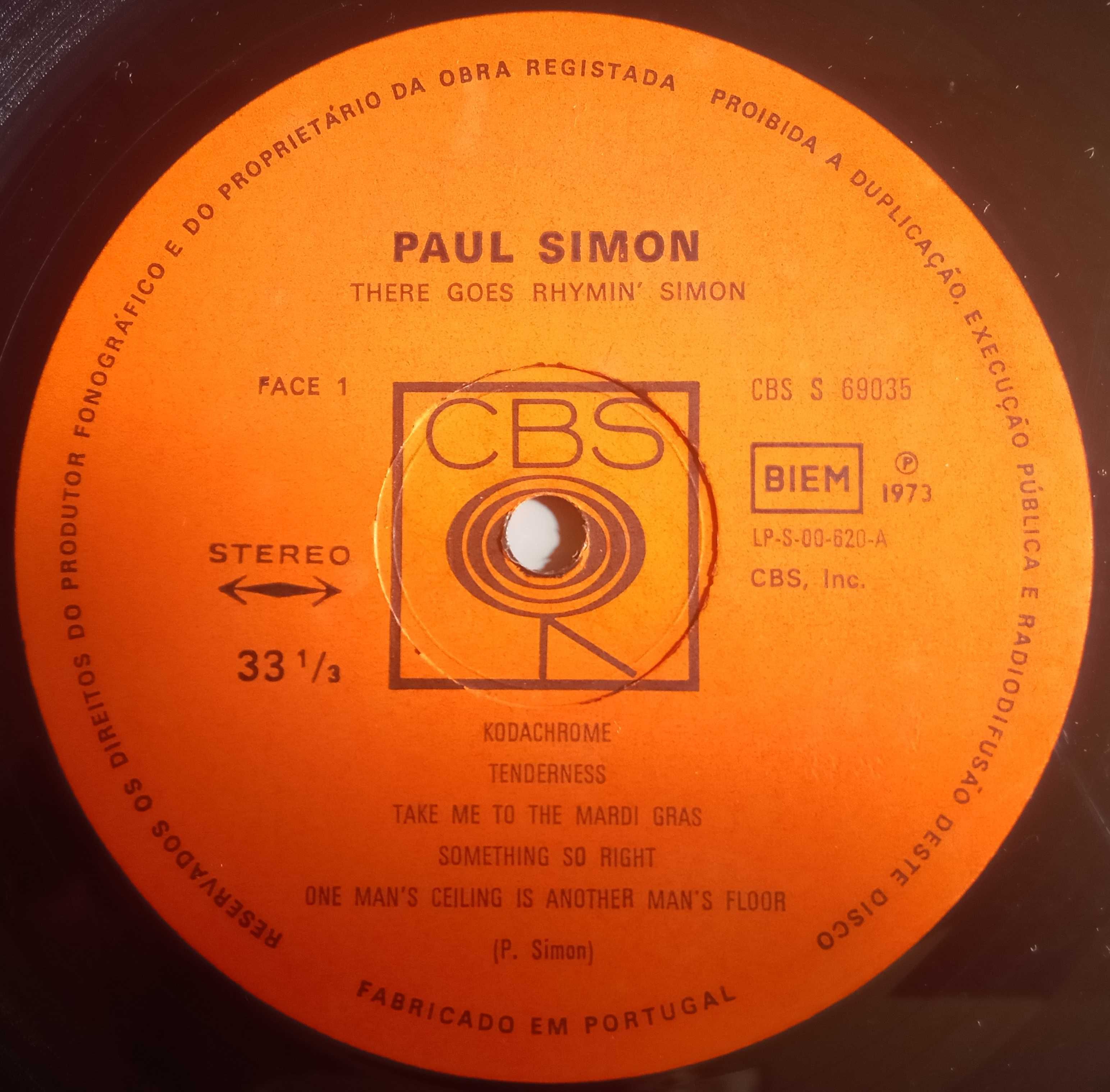 Paul Simon - - - - - There Goes Rhymin' Simon - - - - - LP
