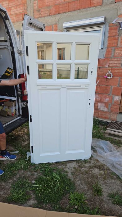 drzwi zewnętrzne drewniane ciepłe producent montaż/dowóz/cała Polska