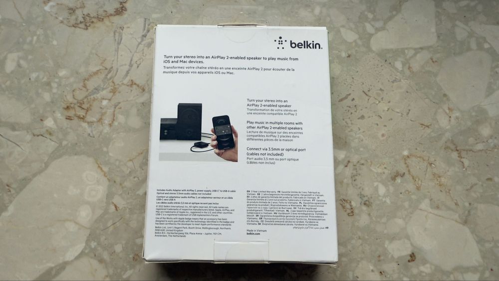 Belkin SoundForm Connect – adapter AirPlay 2 + kabel optyczny GRATIS