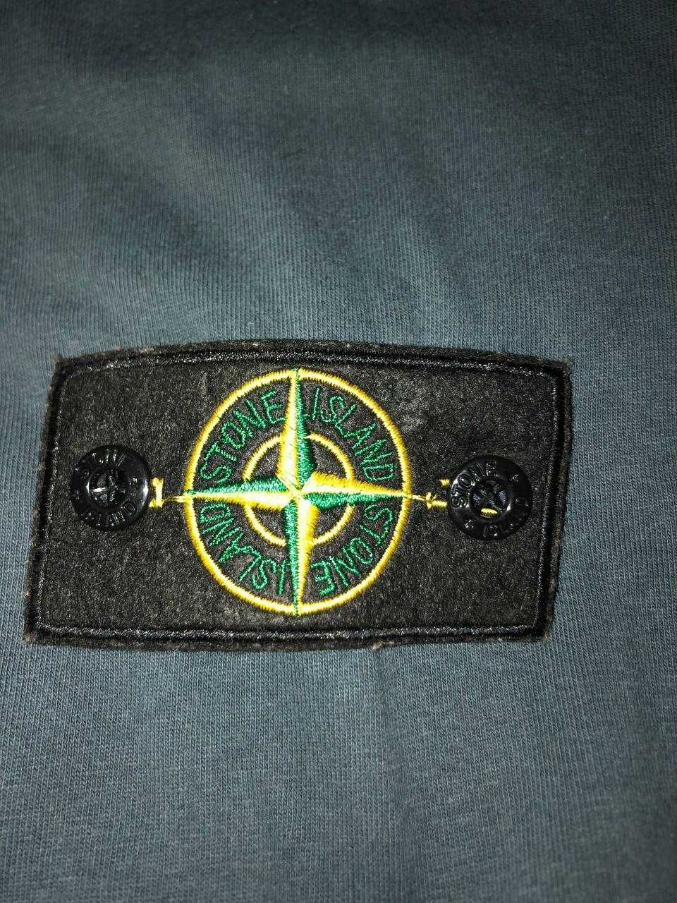 лонгслив stone island синий