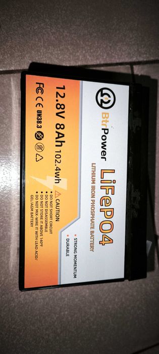 АКБ LiFePO4 12,8V 8Ah (102,4 Wh) для ДБЖ UPS