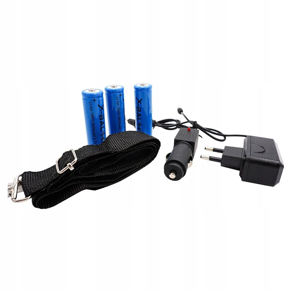 latarka led szperacz survival metal 3 akumulatory