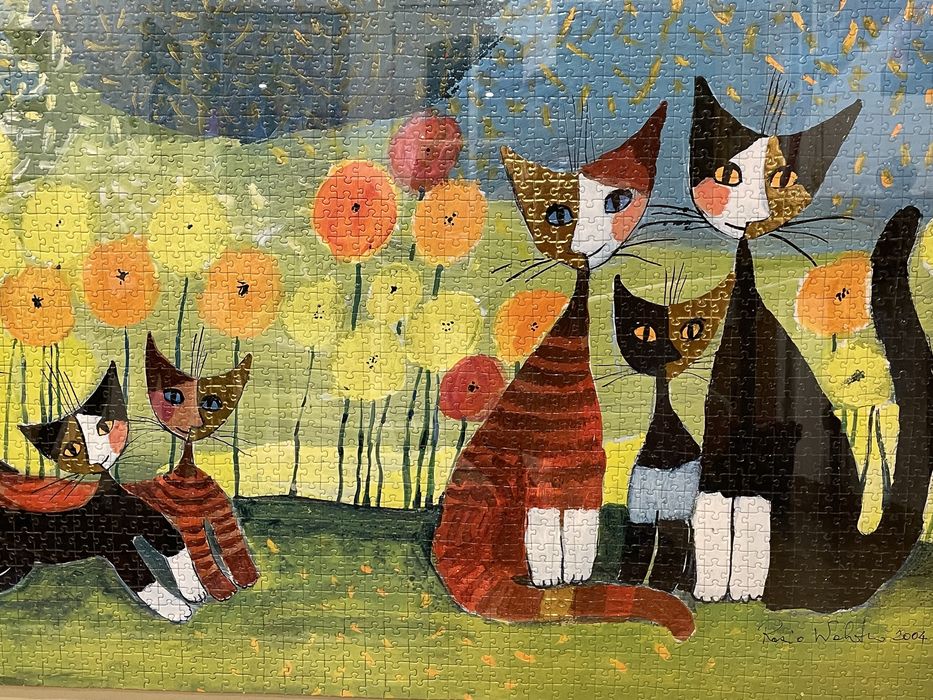 Quadro puzzle tema os gatos