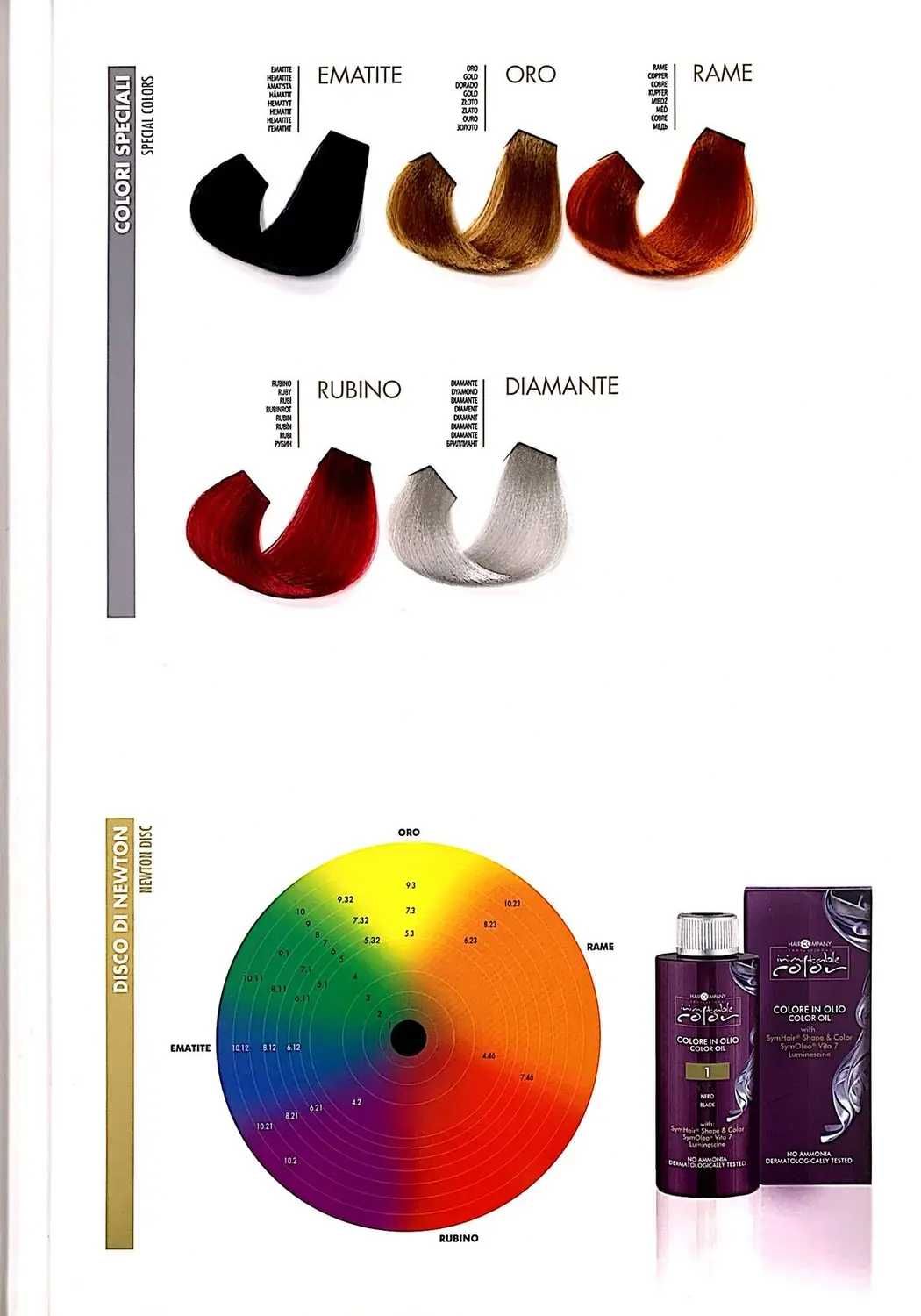 краска масло для волос без аммиака Hair Company Inimitable Color Oil