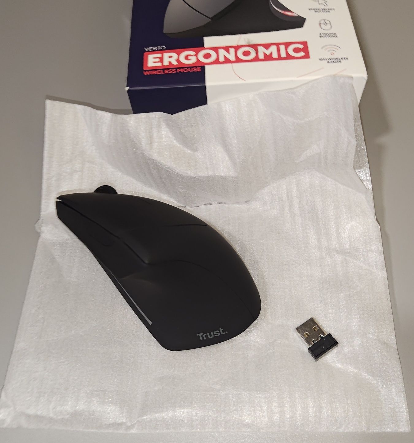 Trust Verto, ergonomiczna mysz bezprzewodowa
