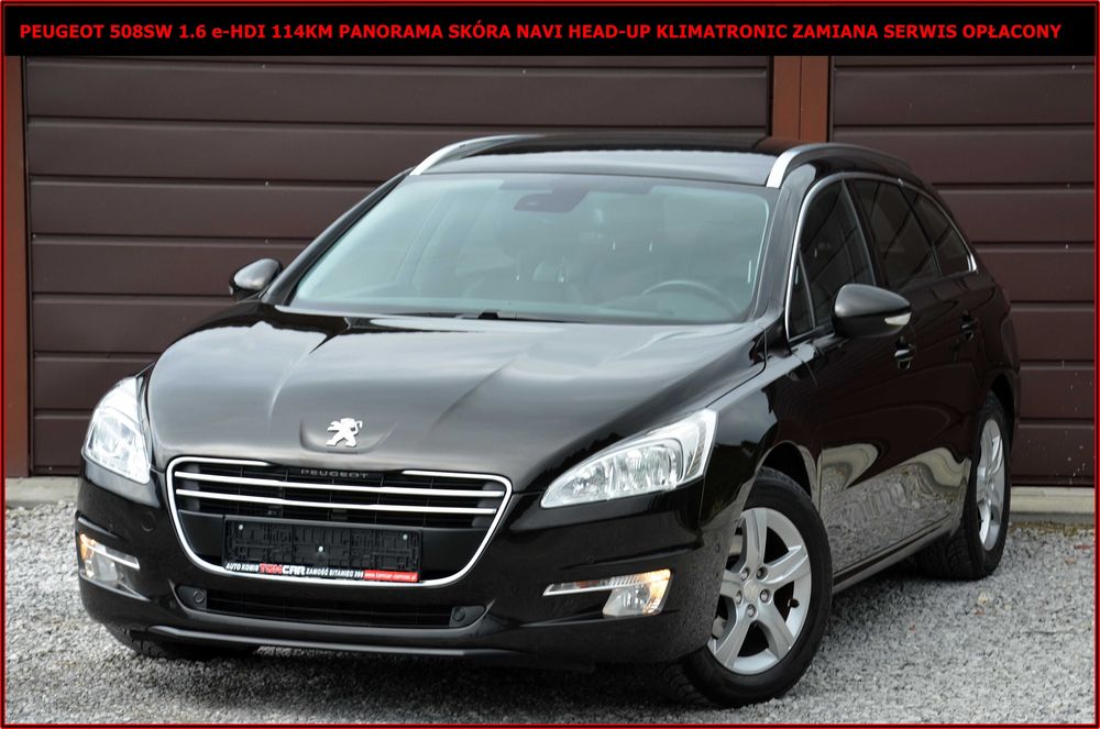 Peugeot 508SW 1.6 HDI 115KM Panorama Skóra Navi Head-up Serwis Zamiana