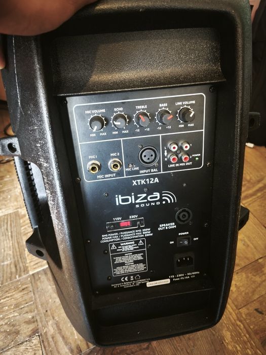 Coluna de som ibiza 500w