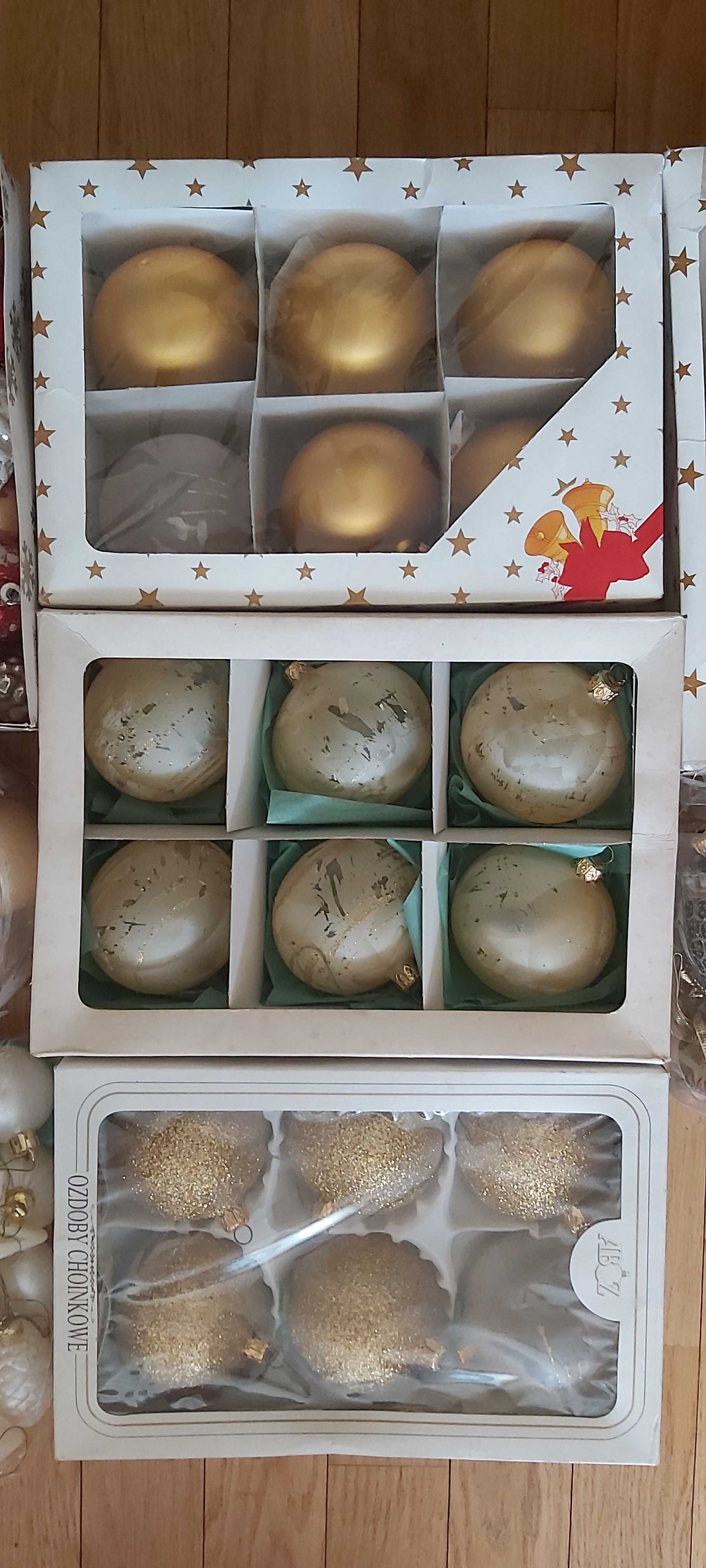 Bombki świąteczne duży zestaw