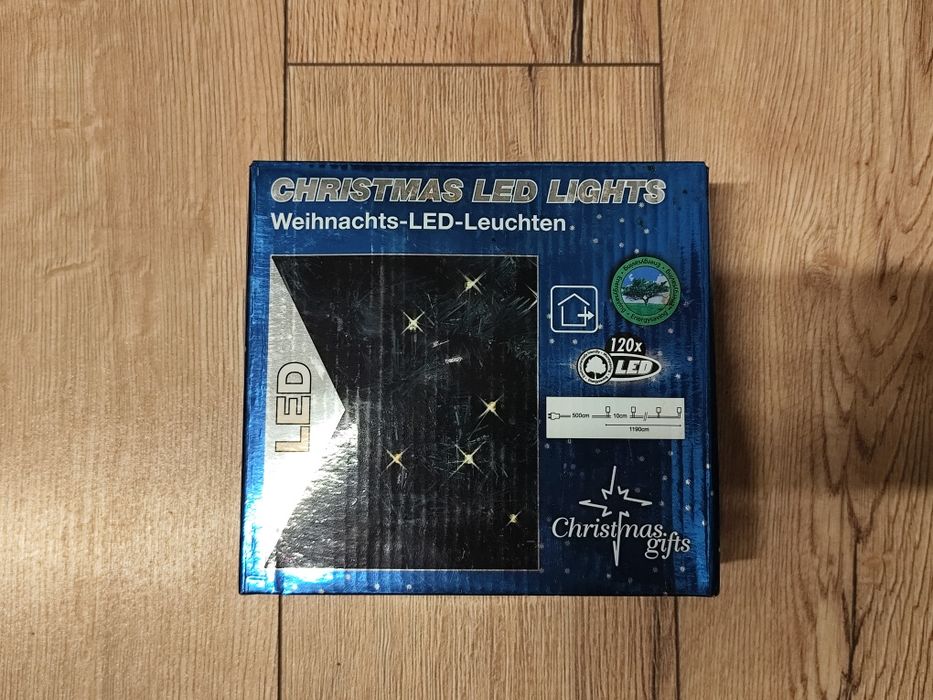 NOWE Zewnętrzne bożonarodzeniowe lampki LED 120x