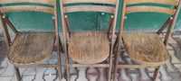 Krzesła drewniane składane z lat 60
