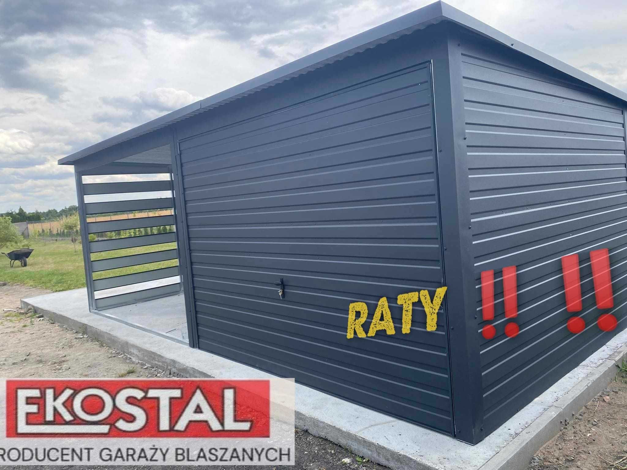 Garaż blaszany Hala 9x5  Promocja Filc GRATIS !!! RATY!!!