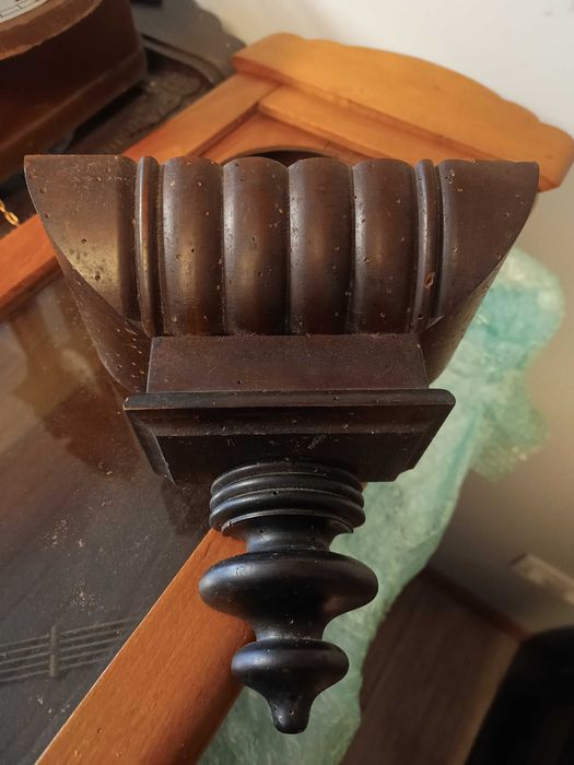 Stary wiszący zegar ścienny Junghans - miniatura