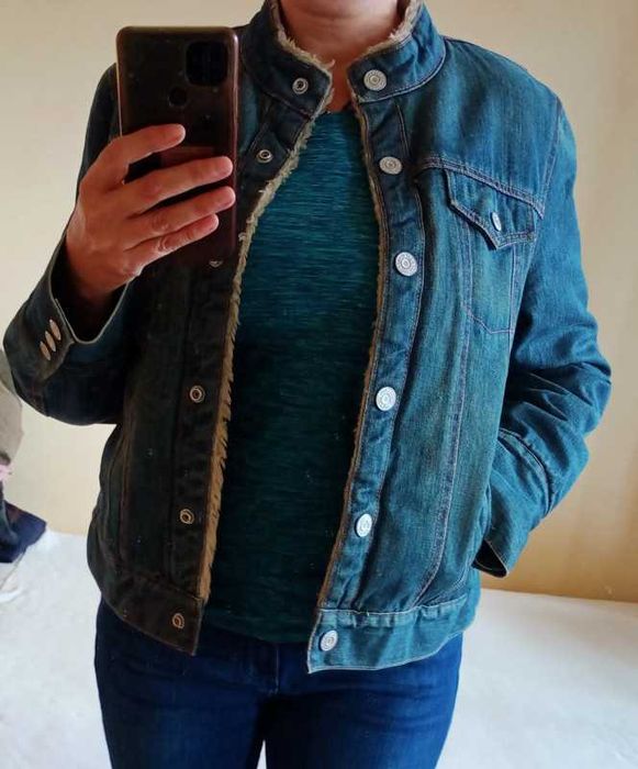 Extra kurtka jeansowa na misiu GAP rozmiar M / 38 / 10