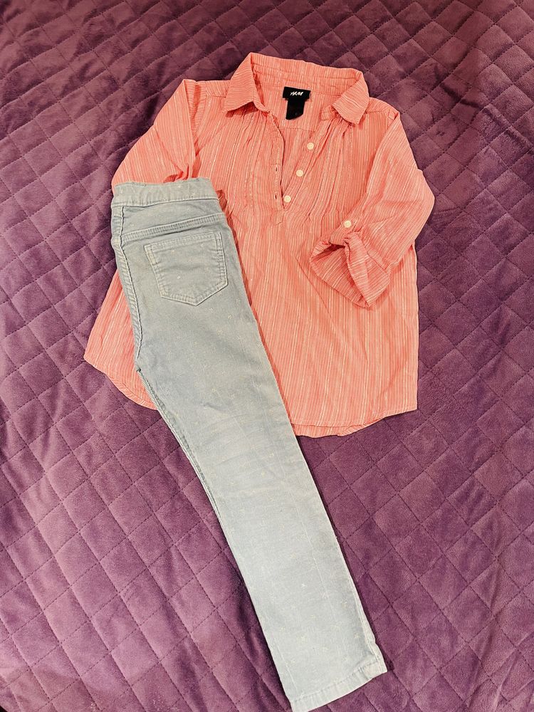 Джинси джинсы лосини +блузка