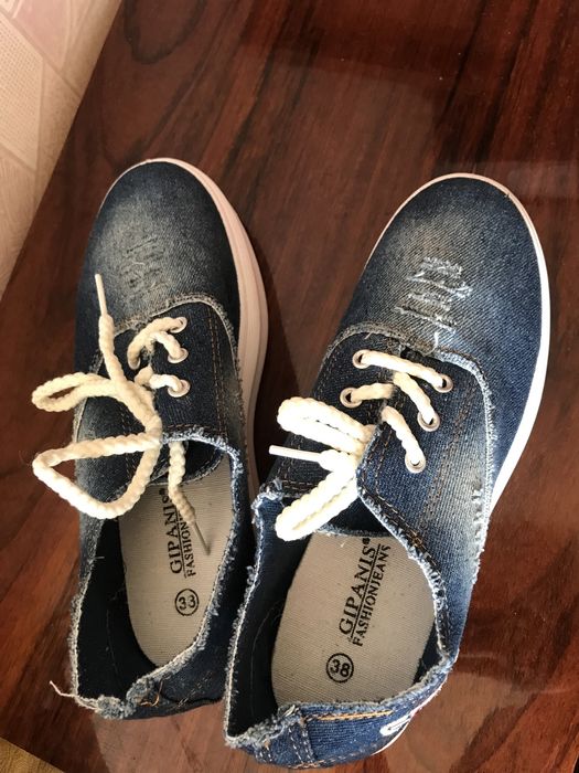 Мокасины джинсовые