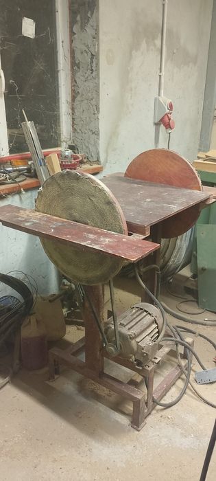 Szlifierka bebnowa dwu tarczowa