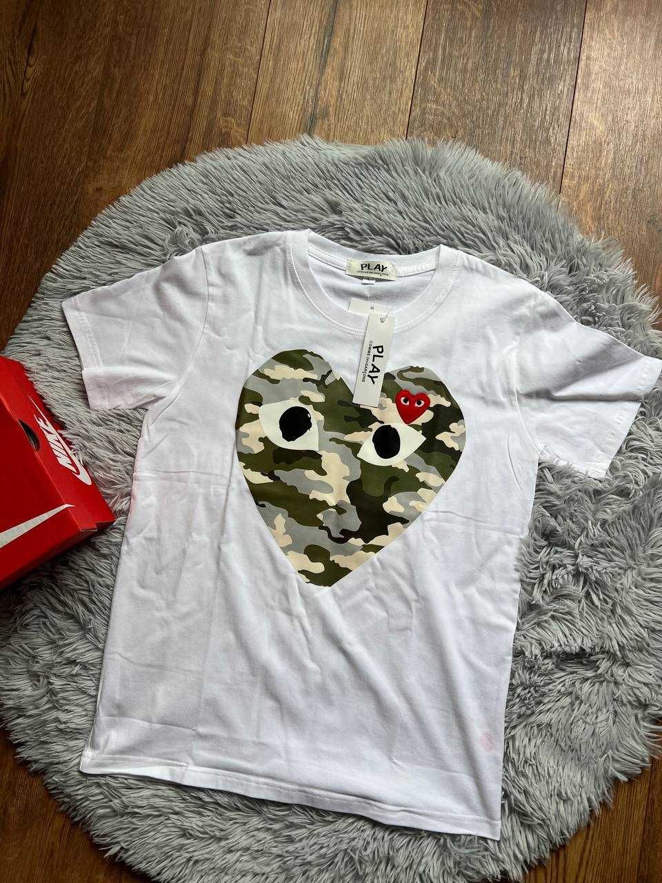 Koszulka CDG Biała White Play Comme Des Garcons