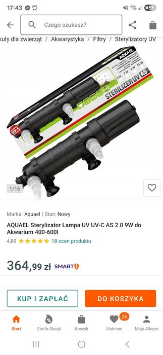 Aquael lampa uv 9w