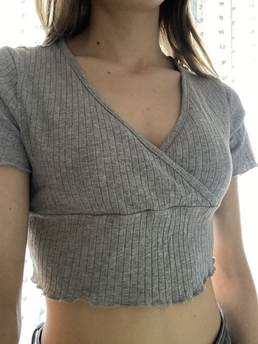 Top Shein cinza S/M